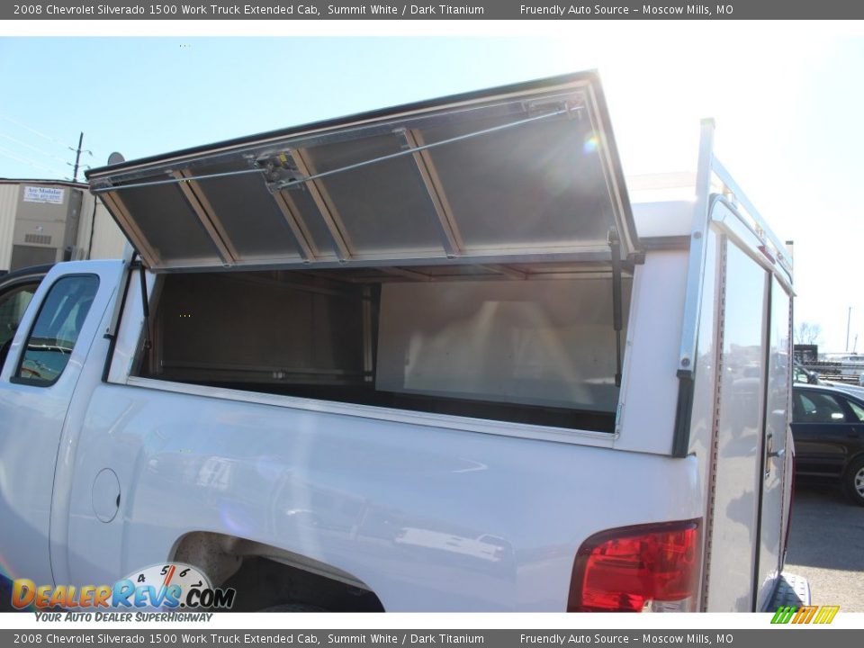 2008 Chevrolet Silverado 1500 Work Truck Extended Cab Summit White / Dark Titanium Photo #32