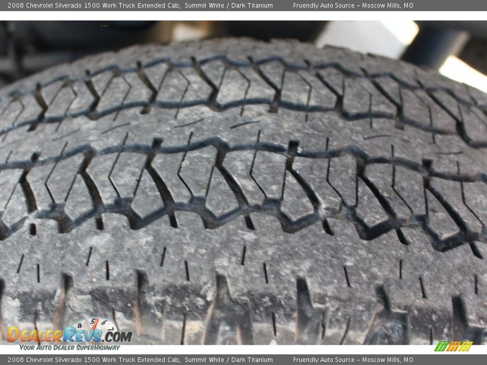 2008 Chevrolet Silverado 1500 Work Truck Extended Cab Summit White / Dark Titanium Photo #34