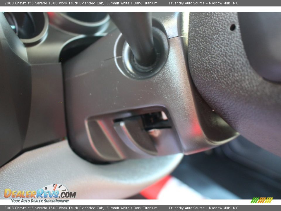 2008 Chevrolet Silverado 1500 Work Truck Extended Cab Summit White / Dark Titanium Photo #35