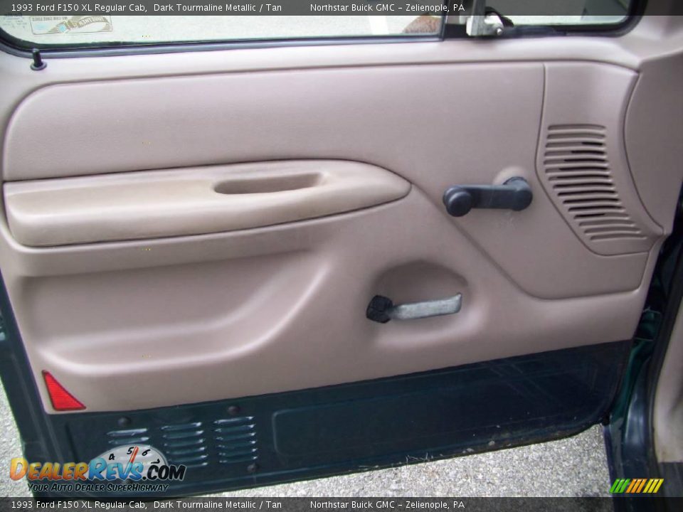 1993 Ford F150 XL Regular Cab Dark Tourmaline Metallic / Tan Photo #12