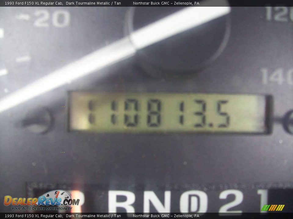 1993 Ford F150 XL Regular Cab Dark Tourmaline Metallic / Tan Photo #15