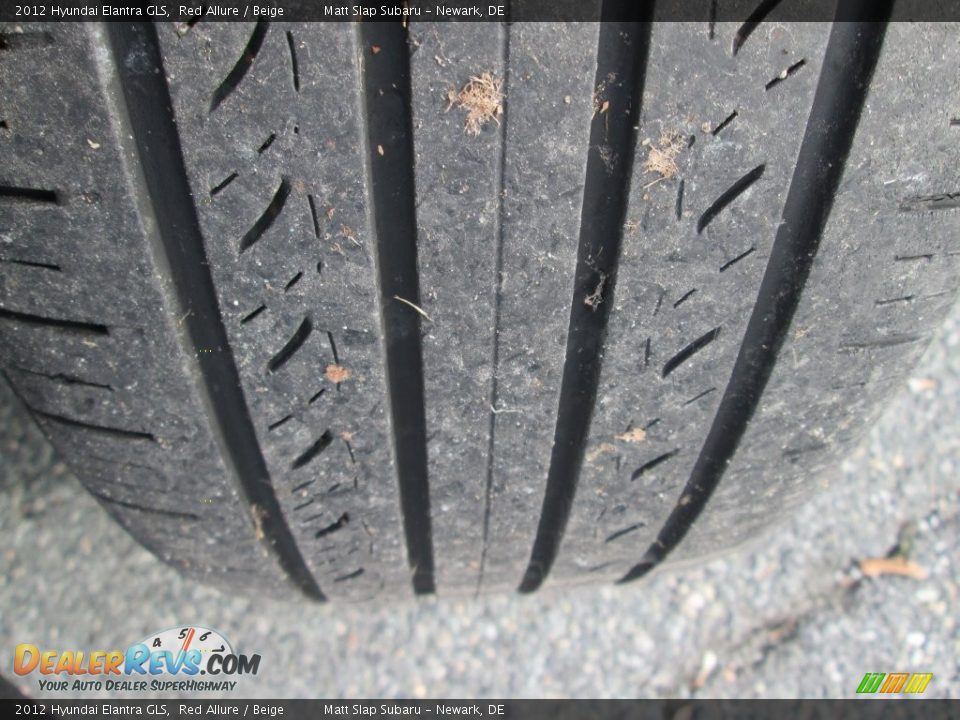 2012 Hyundai Elantra GLS Red Allure / Beige Photo #22
