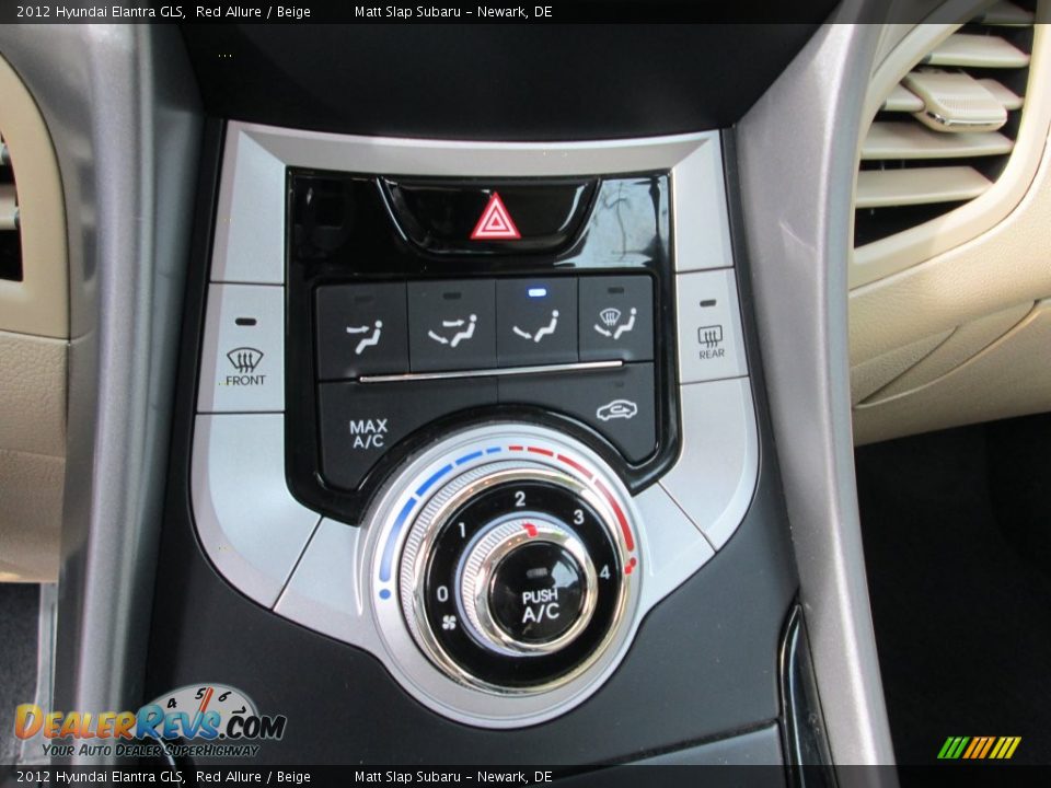 2012 Hyundai Elantra GLS Red Allure / Beige Photo #25