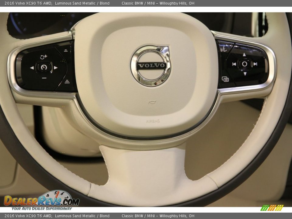 2016 Volvo XC90 T6 AWD Steering Wheel Photo #8