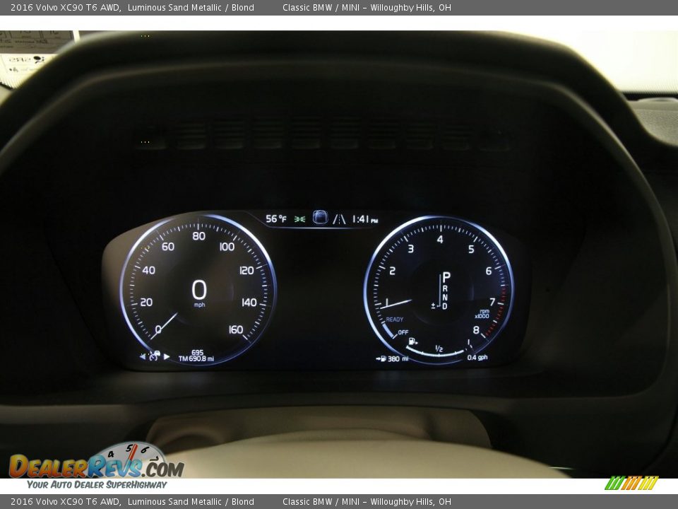 2016 Volvo XC90 T6 AWD Gauges Photo #9