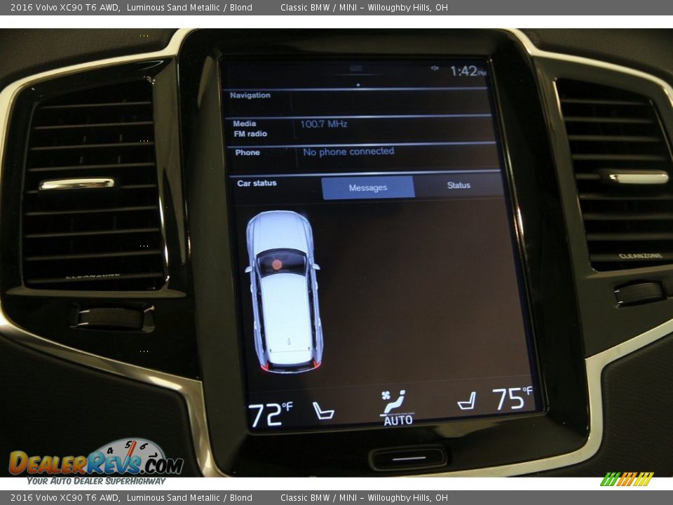 2016 Volvo XC90 T6 AWD Luminous Sand Metallic / Blond Photo #12