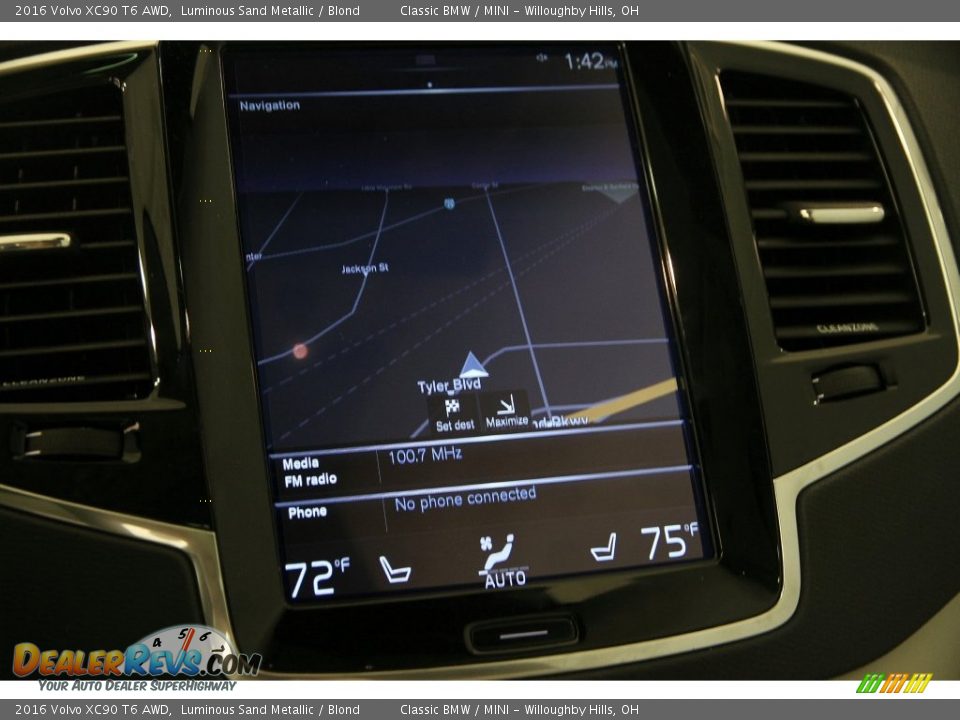Navigation of 2016 Volvo XC90 T6 AWD Photo #13