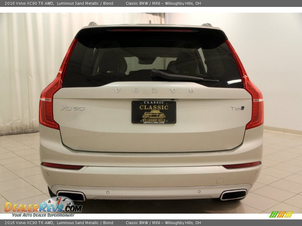 2016 Volvo XC90 T6 AWD Luminous Sand Metallic / Blond Photo #24