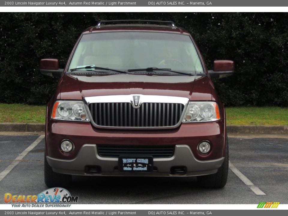 2003 Lincoln Navigator Luxury 4x4 Autumn Red Metallic / Light Parchment Photo #6