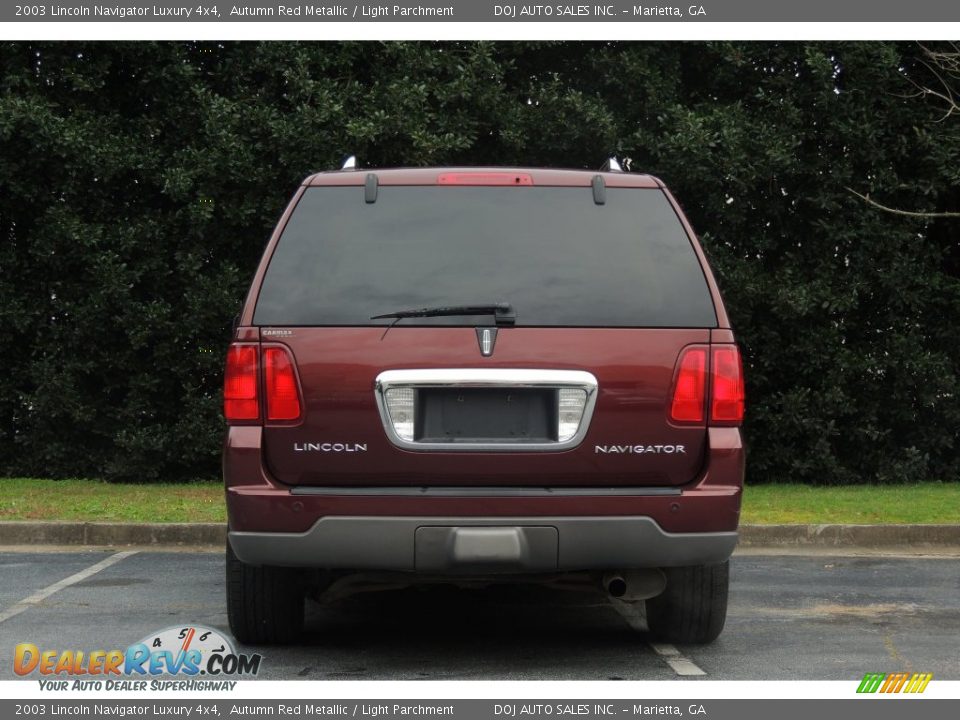 2003 Lincoln Navigator Luxury 4x4 Autumn Red Metallic / Light Parchment Photo #9
