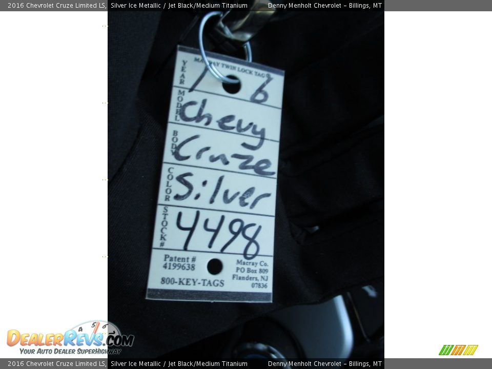 2016 Chevrolet Cruze Limited LS Silver Ice Metallic / Jet Black/Medium Titanium Photo #18