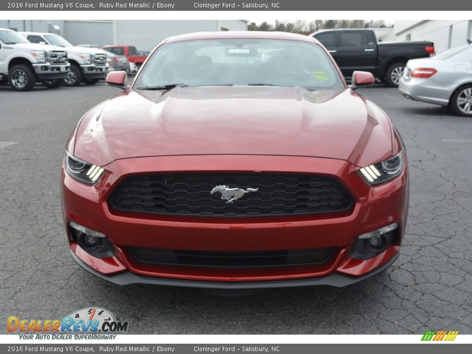 2016 Ford Mustang V6 Coupe Ruby Red Metallic / Ebony Photo #4