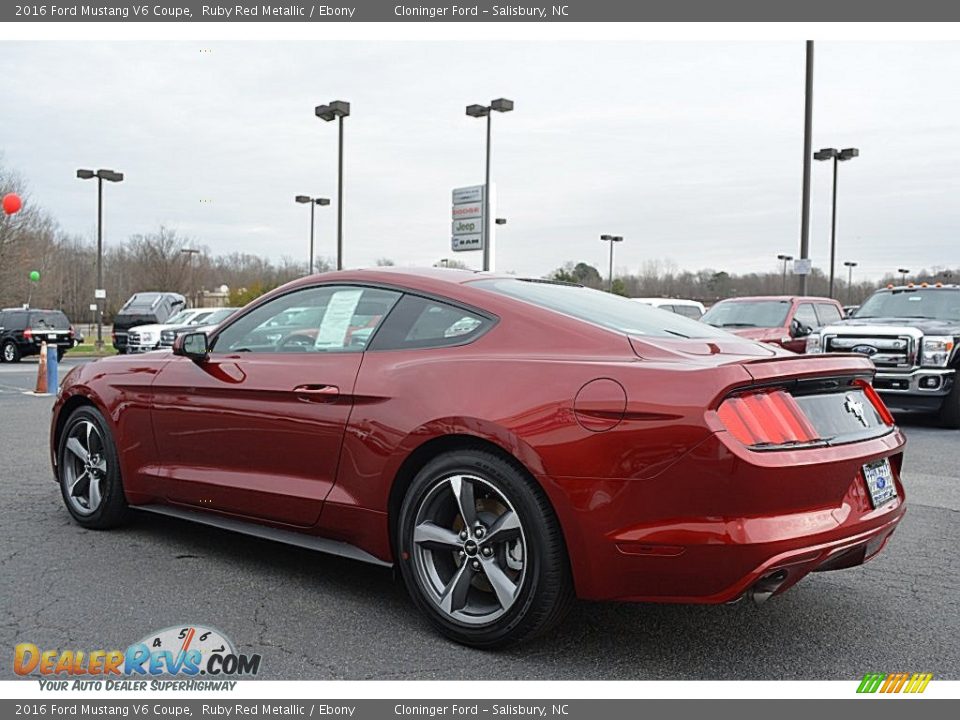 2016 Ford Mustang V6 Coupe Ruby Red Metallic / Ebony Photo #17