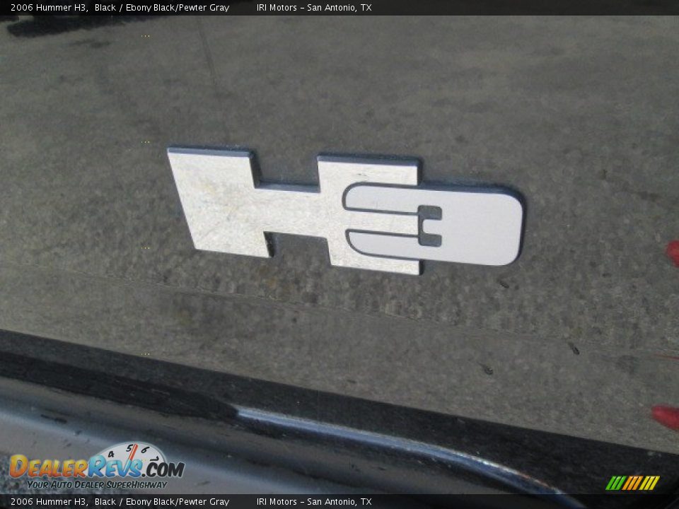 2006 Hummer H3 Black / Ebony Black/Pewter Gray Photo #4
