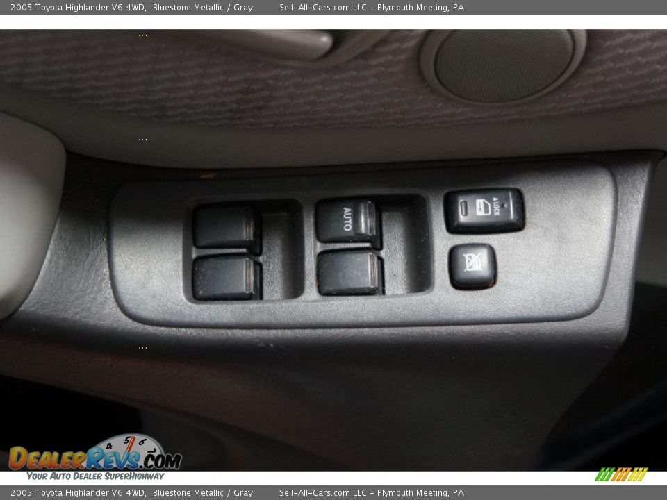 2005 Toyota Highlander V6 4WD Bluestone Metallic / Gray Photo #13