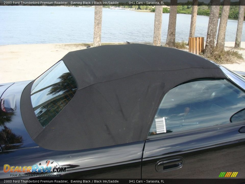2003 Ford Thunderbird Premium Roadster Evening Black / Black Ink/Saddle Photo #22