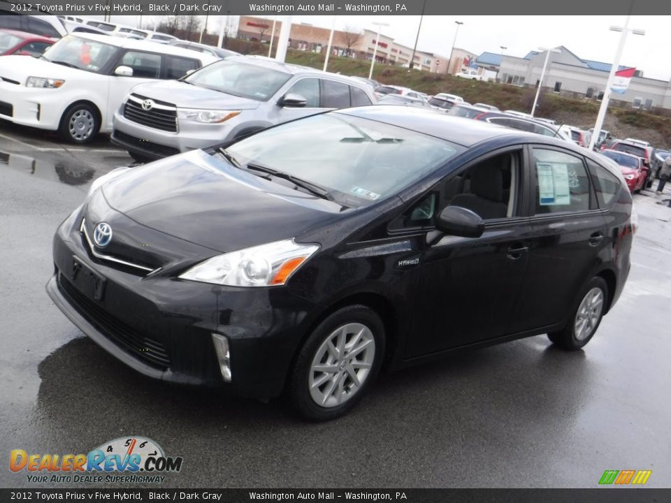 2012 Toyota Prius v Five Hybrid Black / Dark Gray Photo #5