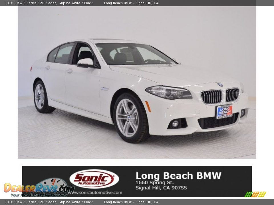 2016 BMW 5 Series 528i Sedan Alpine White / Black Photo #1