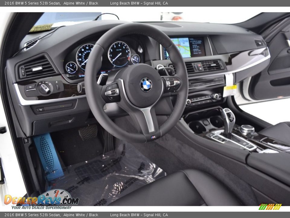 2016 BMW 5 Series 528i Sedan Alpine White / Black Photo #7