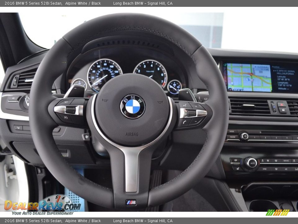2016 BMW 5 Series 528i Sedan Alpine White / Black Photo #15