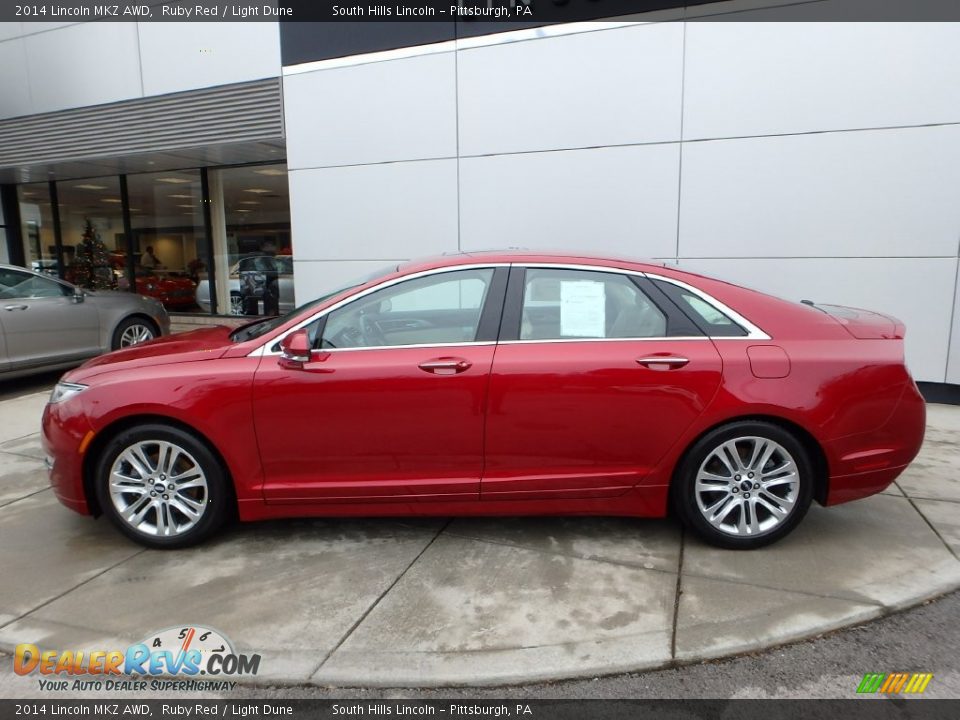 Ruby Red 2014 Lincoln MKZ AWD Photo #2