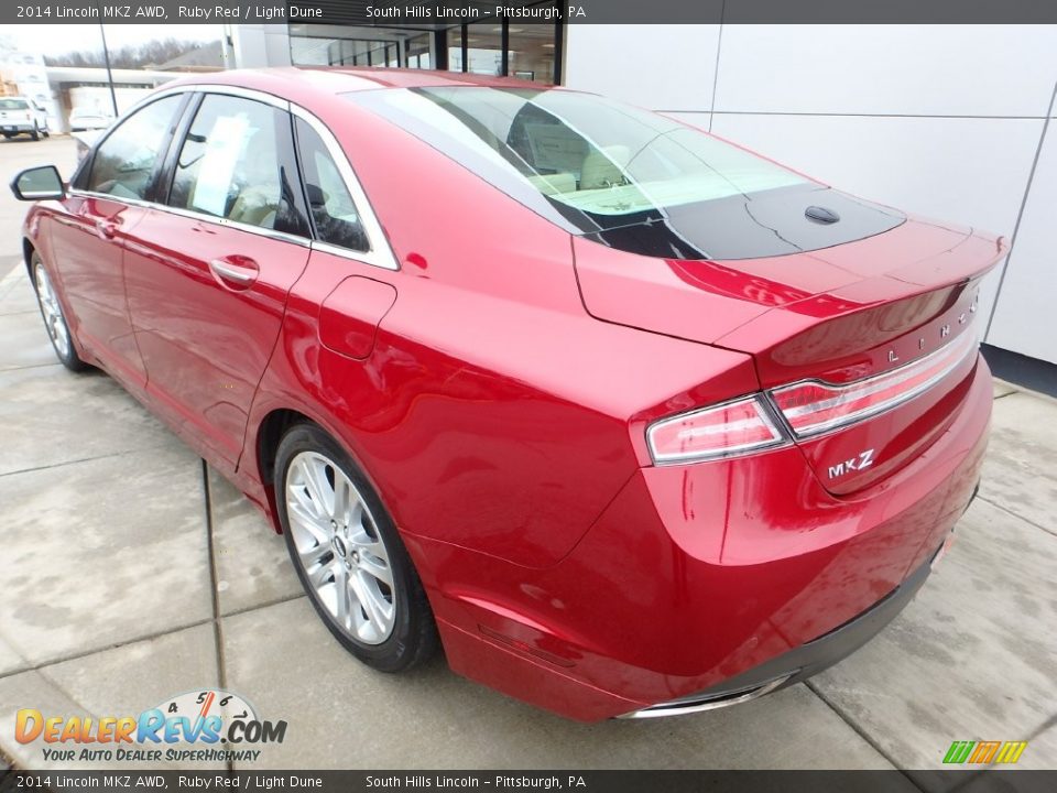 2014 Lincoln MKZ AWD Ruby Red / Light Dune Photo #3