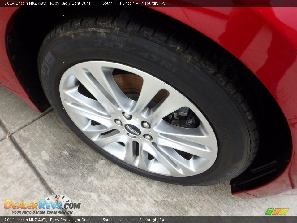 2014 Lincoln MKZ AWD Ruby Red / Light Dune Photo #9