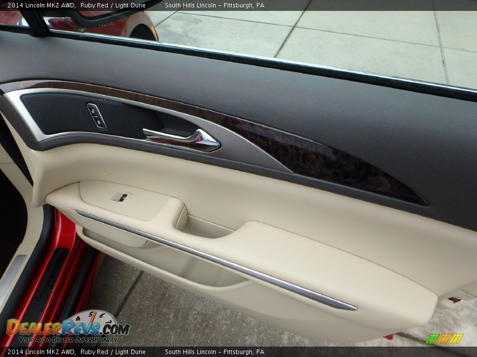 2014 Lincoln MKZ AWD Ruby Red / Light Dune Photo #12