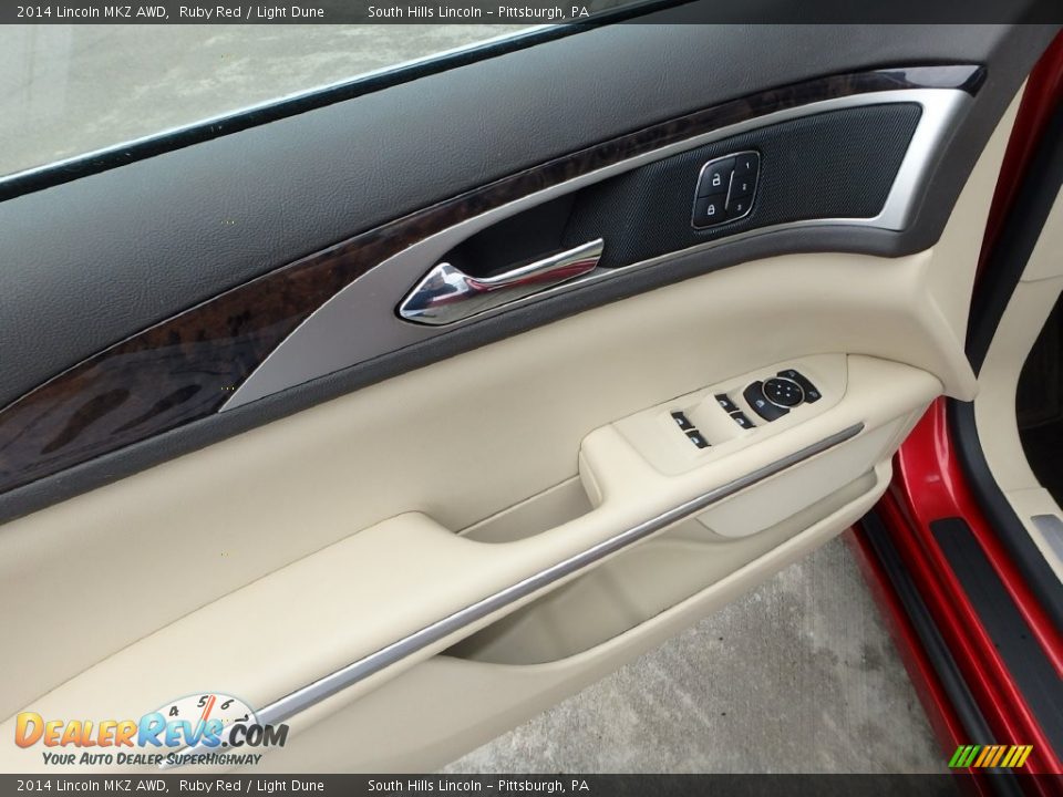 2014 Lincoln MKZ AWD Ruby Red / Light Dune Photo #18