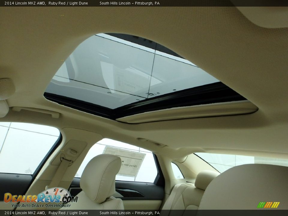 2014 Lincoln MKZ AWD Ruby Red / Light Dune Photo #19