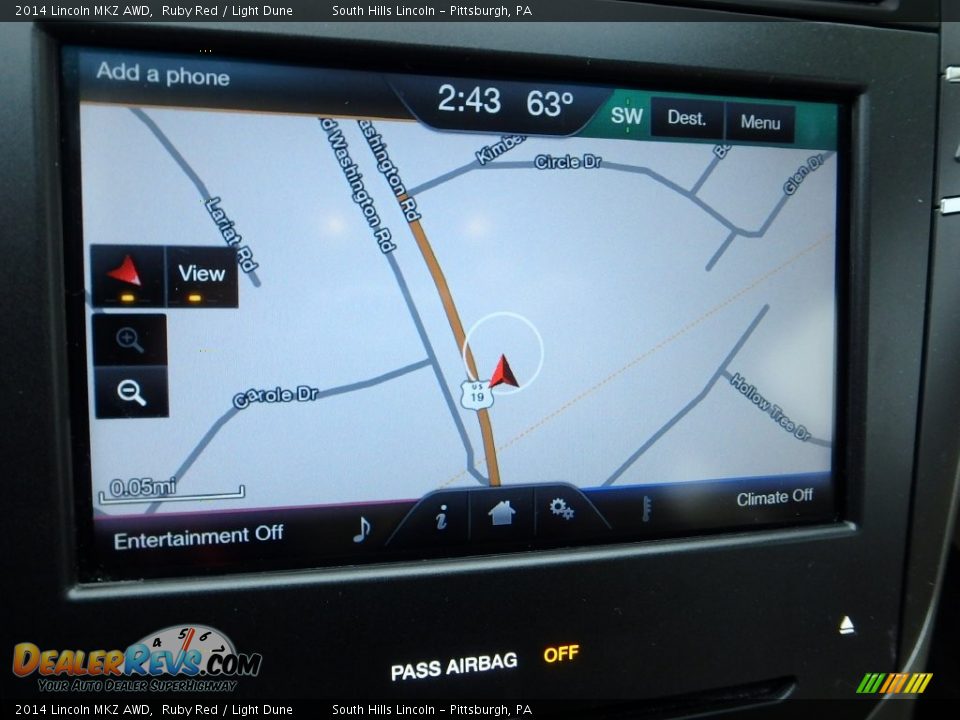 2014 Lincoln MKZ AWD Ruby Red / Light Dune Photo #21