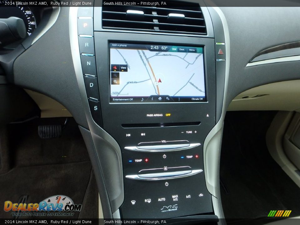 2014 Lincoln MKZ AWD Ruby Red / Light Dune Photo #22