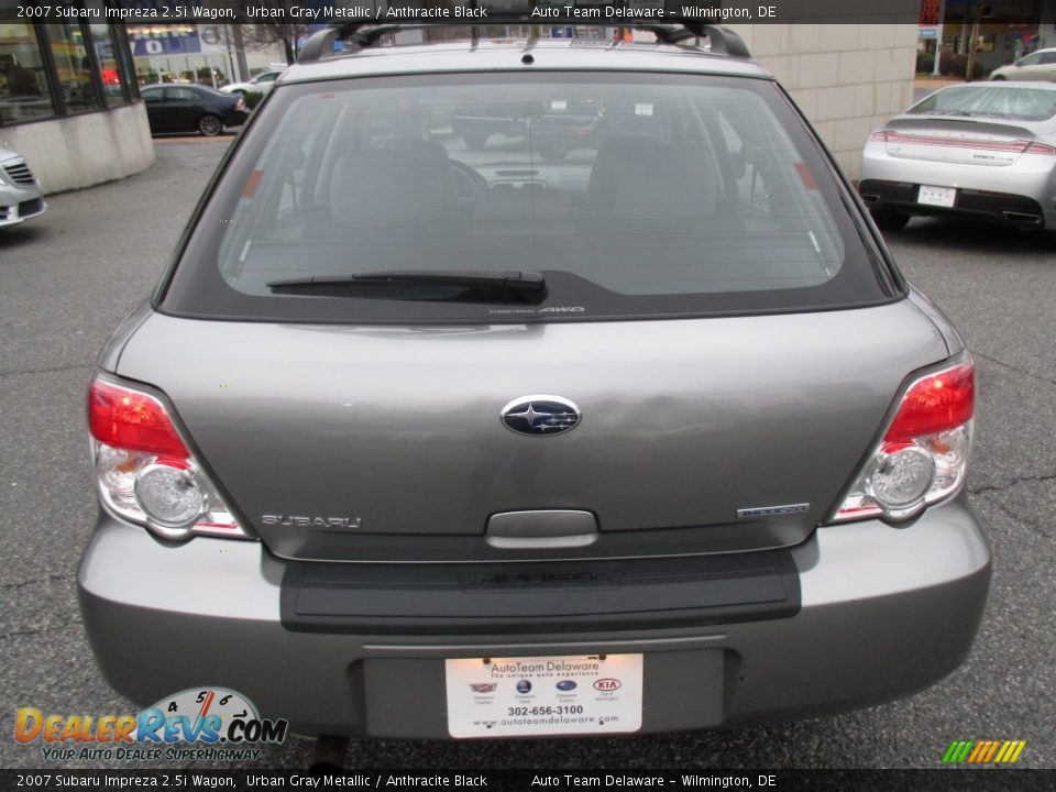 2007 Subaru Impreza 2.5i Wagon Urban Gray Metallic / Anthracite Black Photo #5