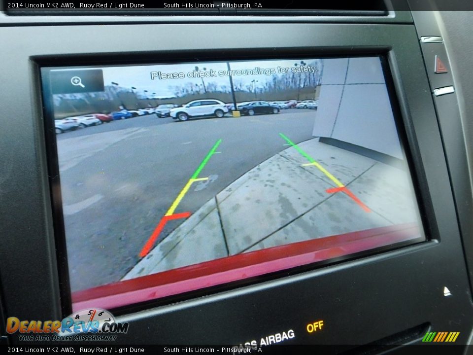 2014 Lincoln MKZ AWD Ruby Red / Light Dune Photo #25