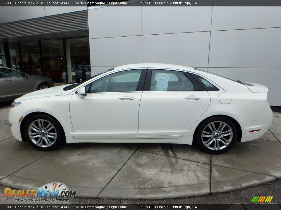 2013 Lincoln MKZ 2.0L EcoBoost AWD Crystal Champagne / Light Dune Photo #2
