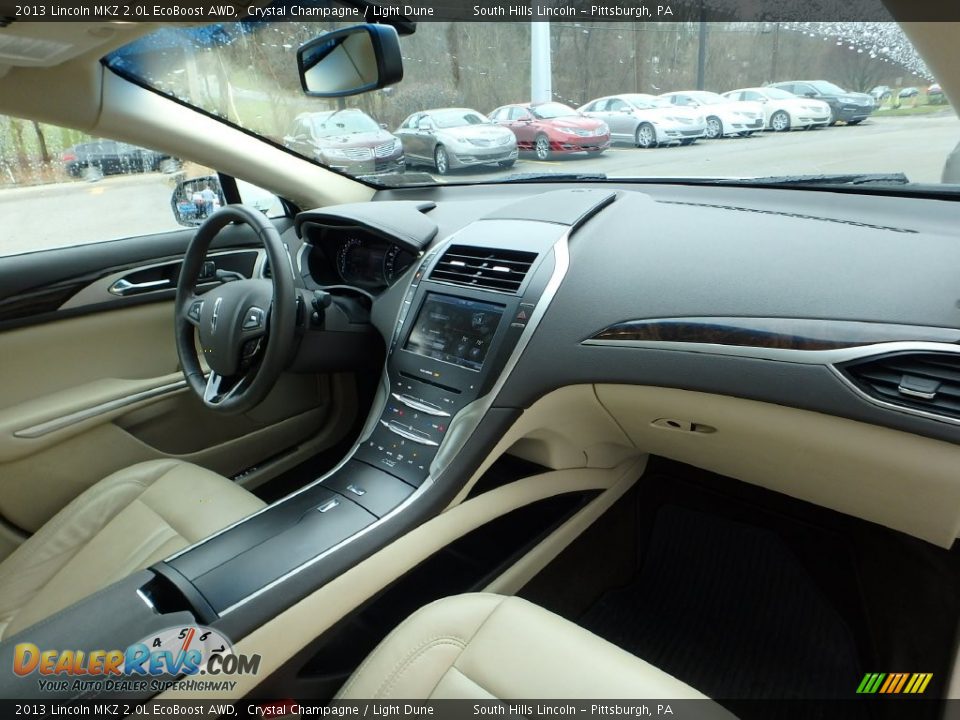 2013 Lincoln MKZ 2.0L EcoBoost AWD Crystal Champagne / Light Dune Photo #11