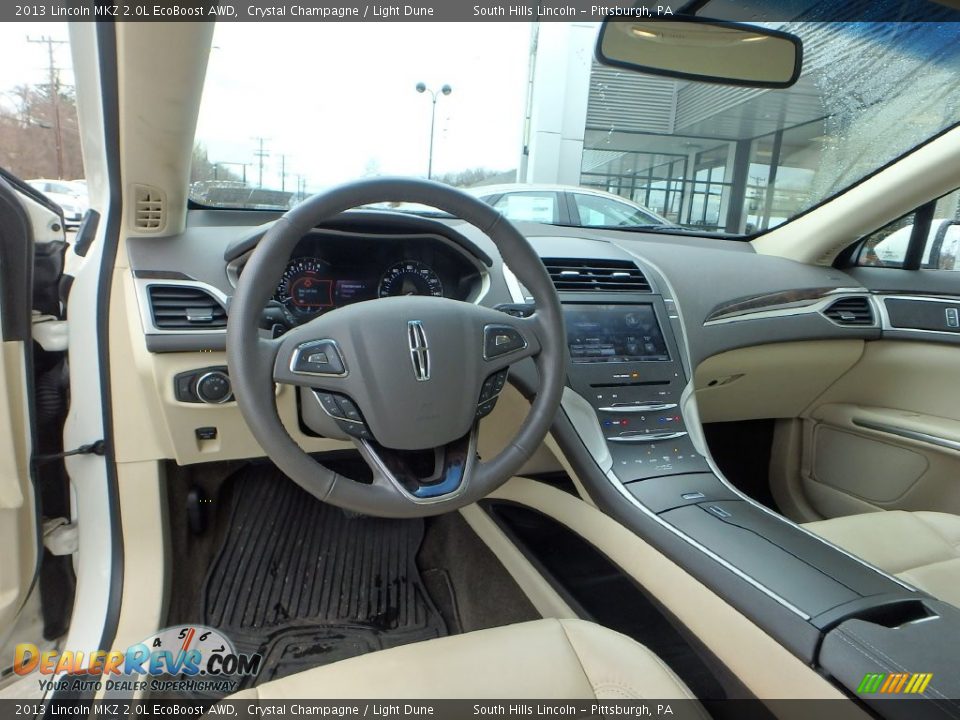 2013 Lincoln MKZ 2.0L EcoBoost AWD Crystal Champagne / Light Dune Photo #18