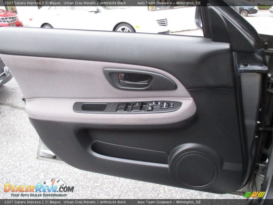 2007 Subaru Impreza 2.5i Wagon Urban Gray Metallic / Anthracite Black Photo #31