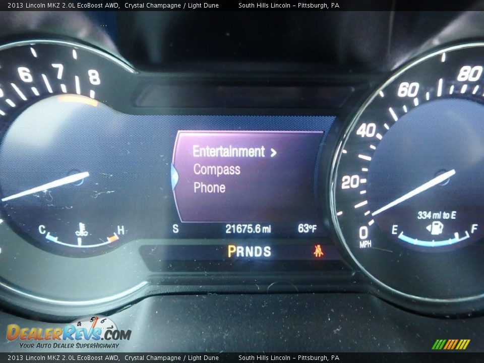 2013 Lincoln MKZ 2.0L EcoBoost AWD Crystal Champagne / Light Dune Photo #25