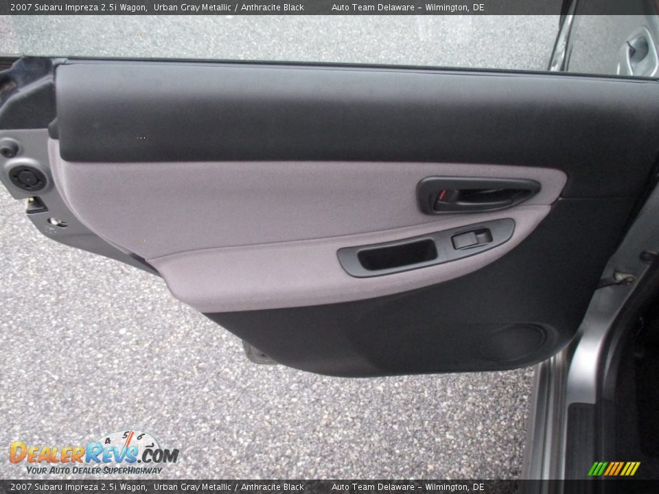 2007 Subaru Impreza 2.5i Wagon Urban Gray Metallic / Anthracite Black Photo #32