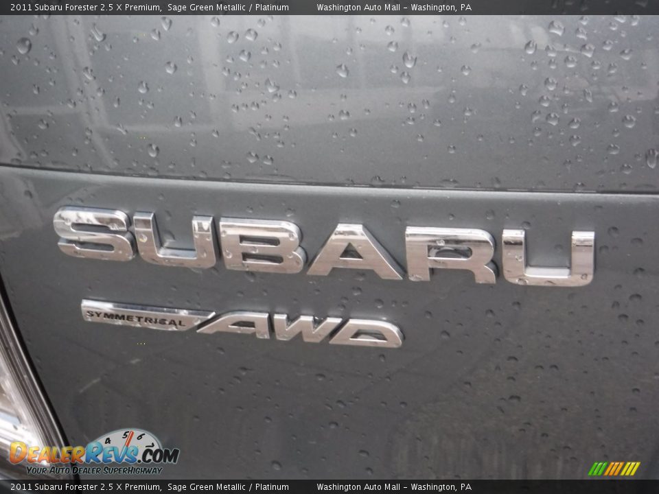 2011 Subaru Forester 2.5 X Premium Sage Green Metallic / Platinum Photo #10