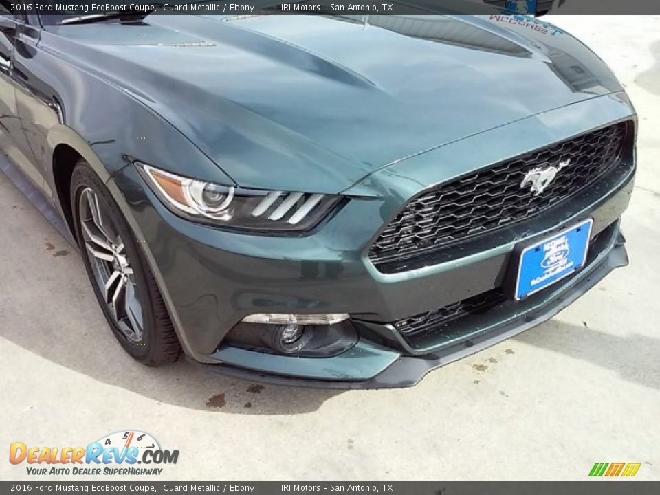 2016 Ford Mustang EcoBoost Coupe Guard Metallic / Ebony Photo #3