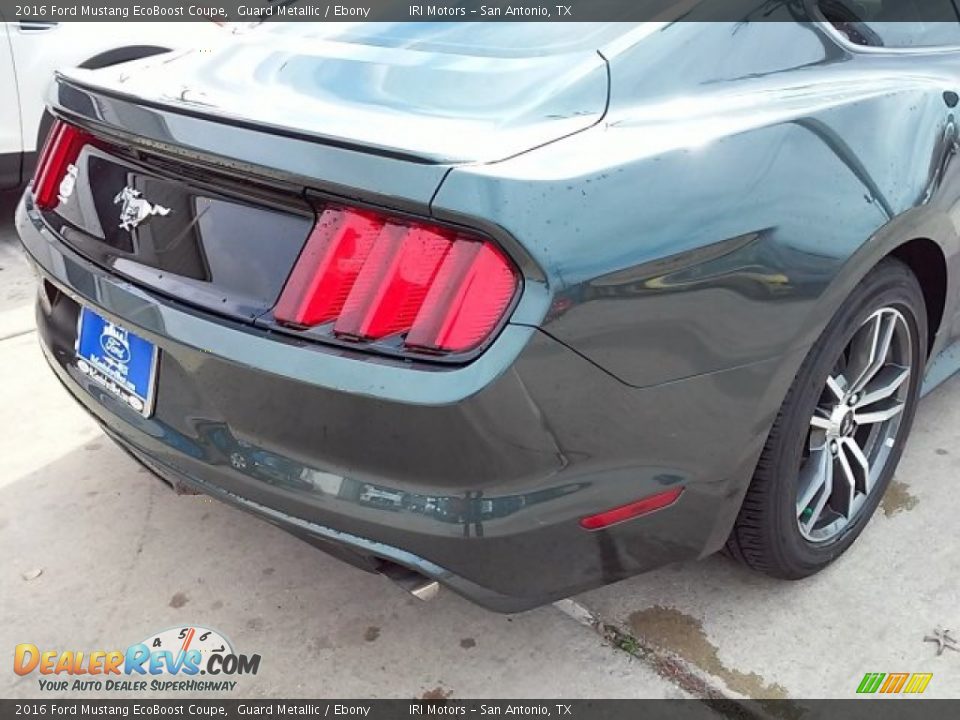 2016 Ford Mustang EcoBoost Coupe Guard Metallic / Ebony Photo #14