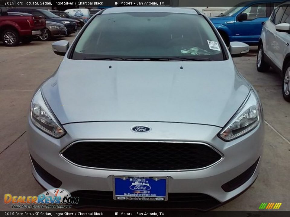 2016 Ford Focus SE Sedan Ingot Silver / Charcoal Black Photo #6