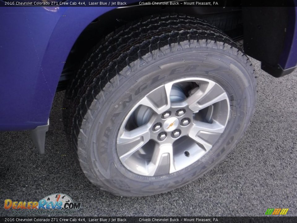 2016 Chevrolet Colorado Z71 Crew Cab 4x4 Laser Blue / Jet Black Photo #3
