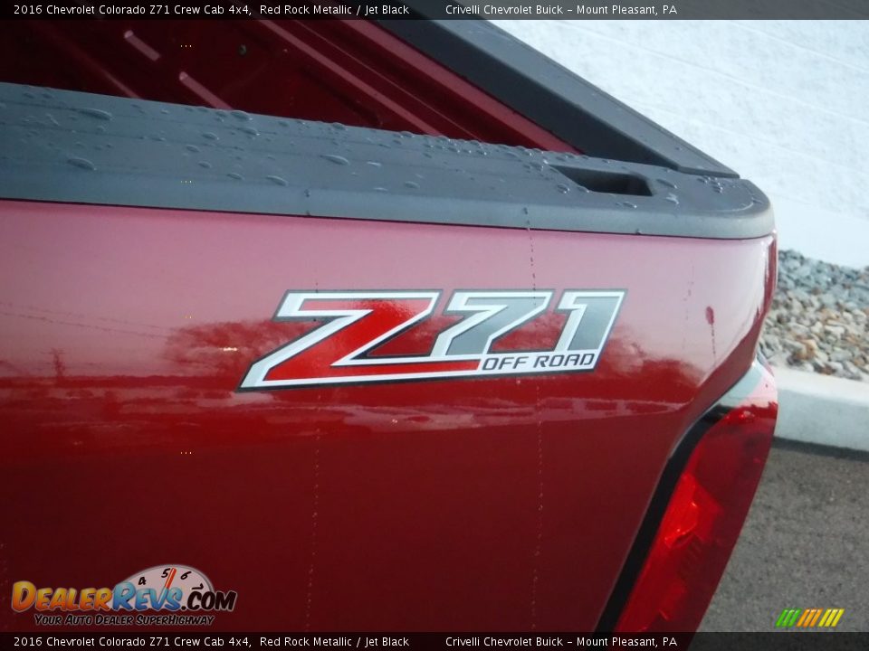 2016 Chevrolet Colorado Z71 Crew Cab 4x4 Red Rock Metallic / Jet Black Photo #3