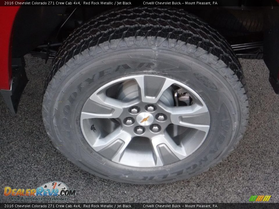 2016 Chevrolet Colorado Z71 Crew Cab 4x4 Red Rock Metallic / Jet Black Photo #4