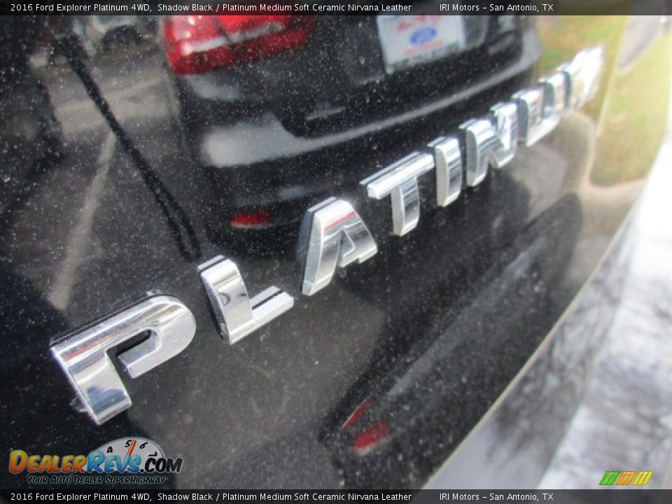 2016 Ford Explorer Platinum 4WD Shadow Black / Platinum Medium Soft Ceramic Nirvana Leather Photo #6