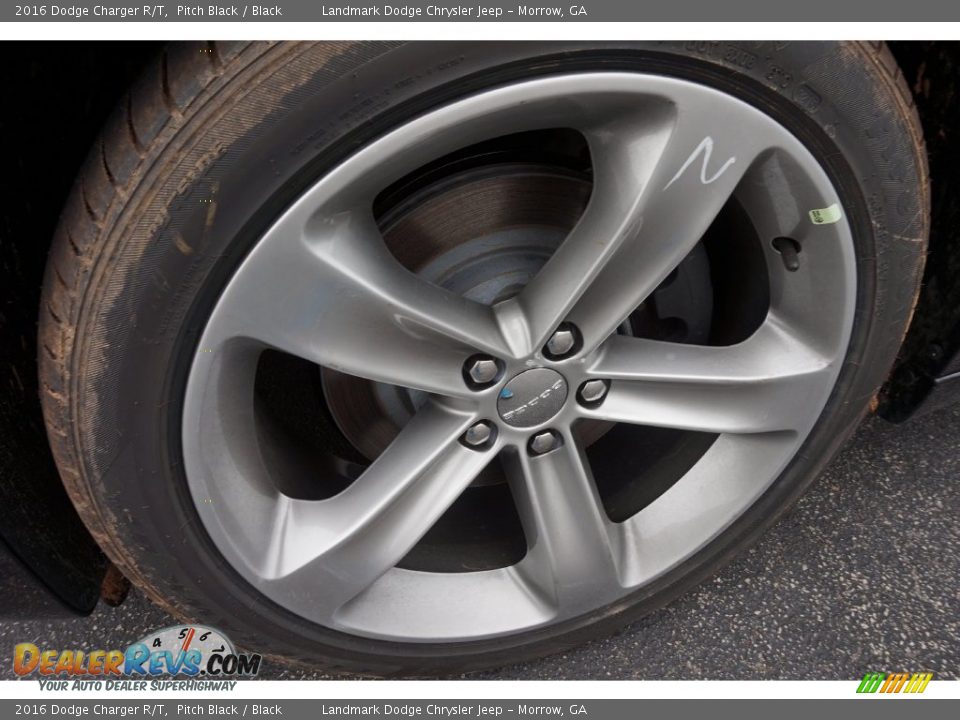 2016 Dodge Charger R/T Pitch Black / Black Photo #5