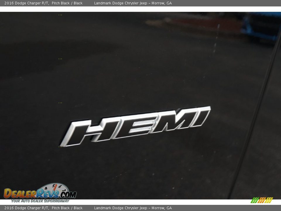 2016 Dodge Charger R/T Pitch Black / Black Photo #6